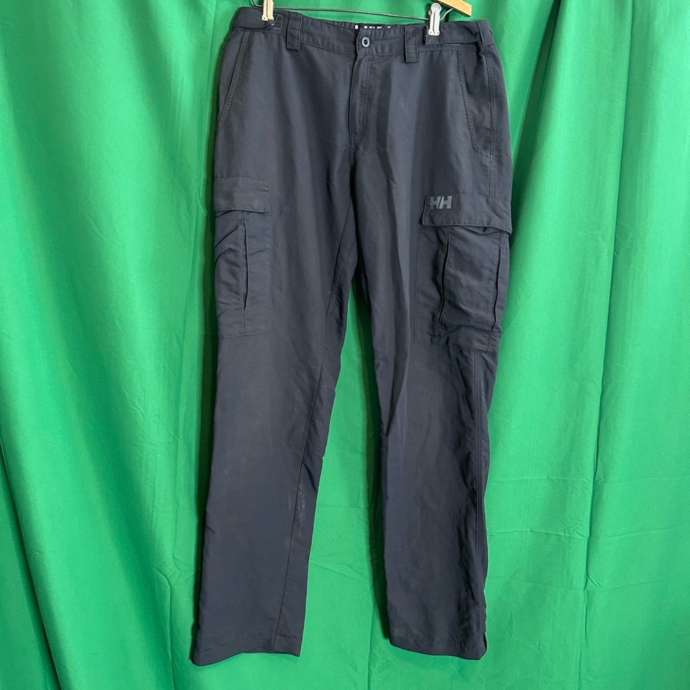 HELLY HANSEN gray logo cargo pants